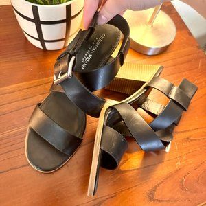 WORN ONCE - Black Christian Siriano for Payless Wrap Heels - Size 10